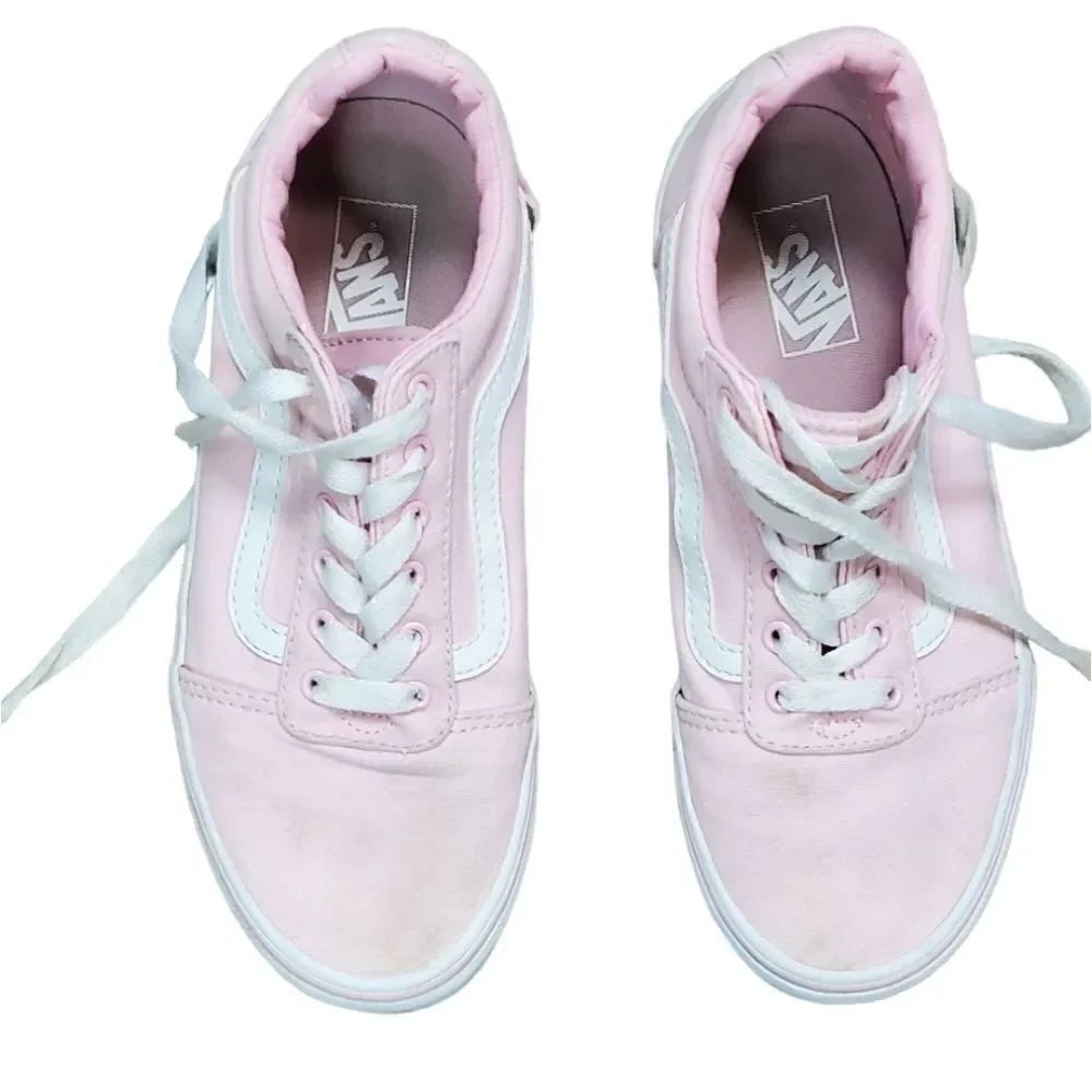 Vans Off the Wall Pink & White Girls Sneakers